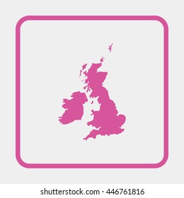 United Kingdom Map.