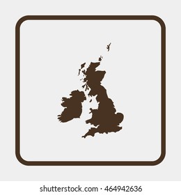 United Kingdom Map.