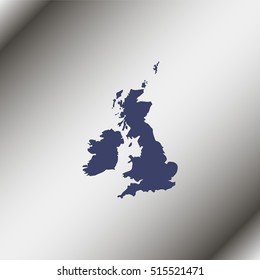 United Kingdom Map.