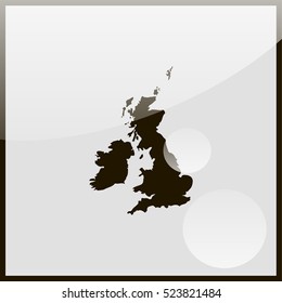 United Kingdom Map.