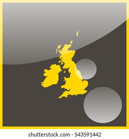 United Kingdom Map.