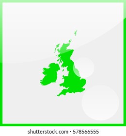 United Kingdom Map.