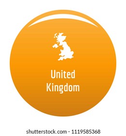 United Kingdom map in black. Simple illustration of United Kingdom map vector isolated on white background