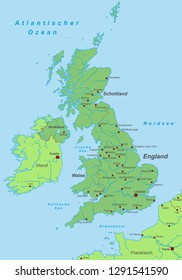 United Kingdom - Map of United Kingdom (high detailed)