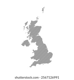 united kingdom map icon illustration design