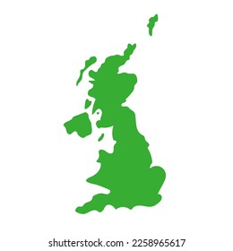 United Kingdom map icon. UK map. Vector.