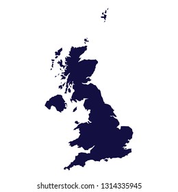 United Kingdom Map Vector