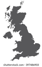 united kingdom map . Vector