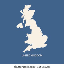 UNITED KINGDOM MAP VECTOR, UK MAP VECTOR