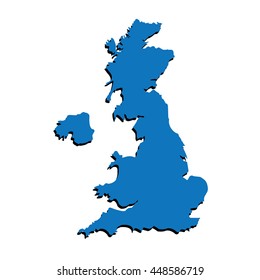 UNITED KINGDOM MAP VECTOR, UK MAP VECTOR