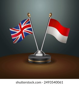 United Kingdom and Monaco table flags mark the relationship on a gradient background