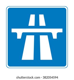 United Kingdom Motorway Sign