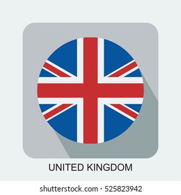 United kingdom nation flag, flat design vector europe  flag design