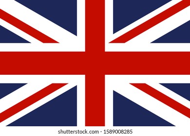 United Kingdom Nation Flag vector illustration.