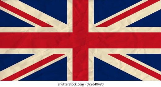 United Kingdom paper  flag