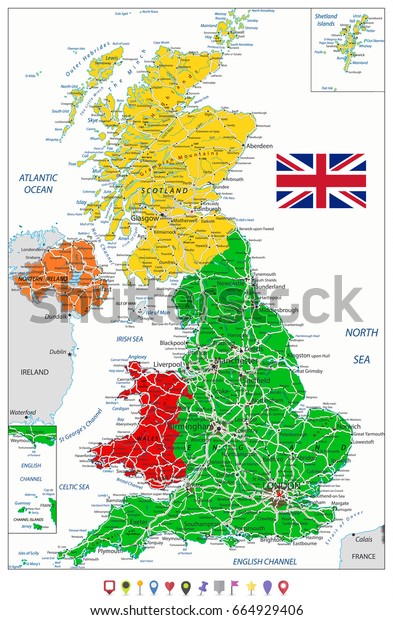 United Kingdom Political Map Political Map Of United Kingdom With Images