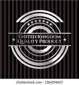 United Kingdom Quality Product silver shiny emblem