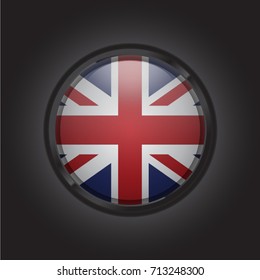 United Kingdom Round flag vector drawing