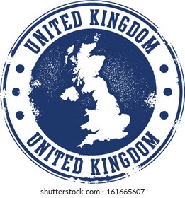 United Kingdom Rubber Stamp