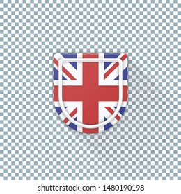 United Kingdom Shield adaptive icon illustration