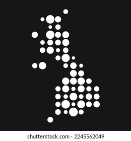 United kingdom Silhouette Pixelated pattern map illustration