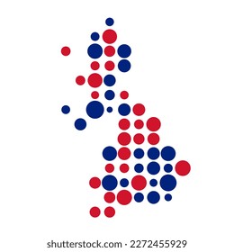 United kingdom Silhouette Pixelated pattern map illustration