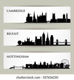 United Kingdom skylines - vector illustration