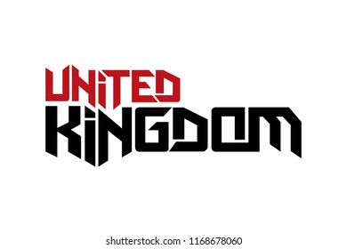 United Kingdom typography design vector, for t-shirt, poster and other uses