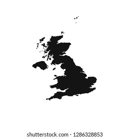 United Kingdom (UK) - Europe Countries Map Vector Icon Template