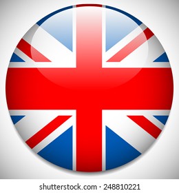 United Kingdom, UK Flag Badge - UK flag vector icon