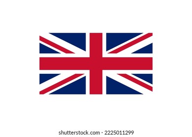 United Kingdom. UK flag.England flag flat vector logo icon.