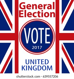 United Kingdom Uk General Election 2017 Stock Vector (Royalty Free ...