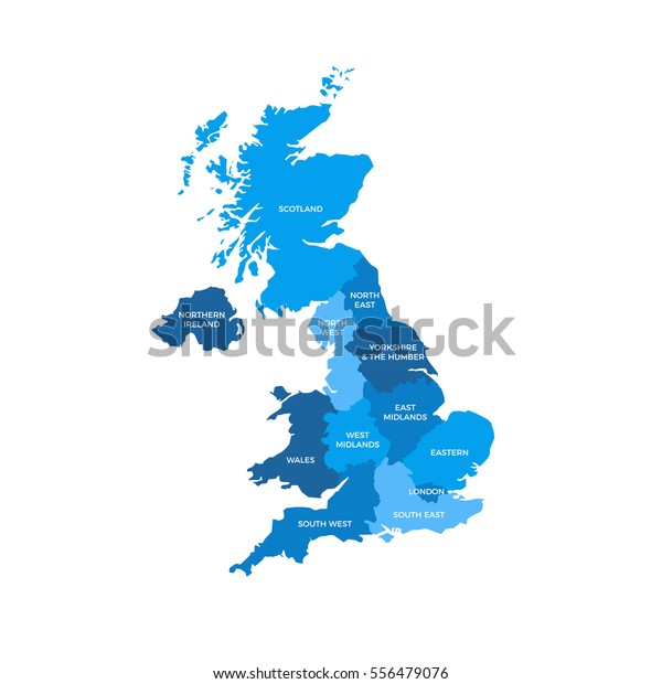 イギリス英国地域の地図 のベクター画像素材 ロイヤリティフリー