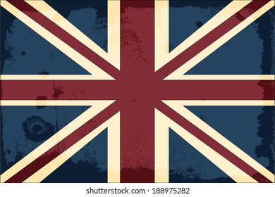 united kingdom union jack flag, illustration vector format