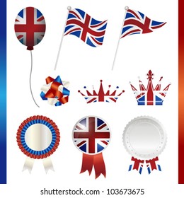 united kingdom union jack set