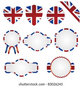 united kingdom union jack set