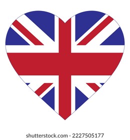 United kingdom vector design of love symbols. Eps10 Vector Illustration