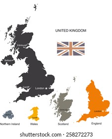 United Kingdom Vector Map