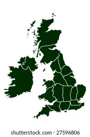 united kingdom vector map