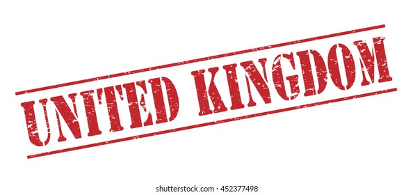 united kingdom vector stamp on white background