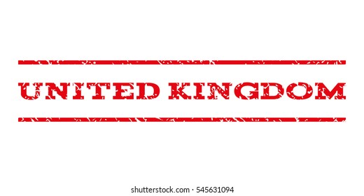 United Kingdom watermark stamp. Text caption between horizontal parallel lines with grunge design style. Rubber seal stamp with dirty texture.