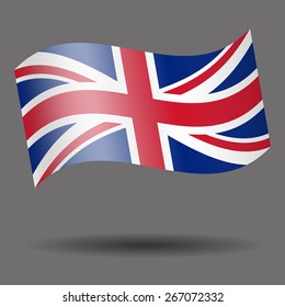 United Kingdom waving flag