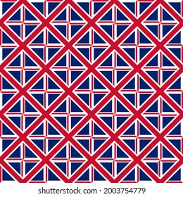 united kingdon flag ceramic tile pattern. vector illustration. wrapping paper, decoration, banner, cloth table and etc