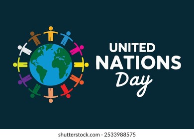 united nation day vector illustration