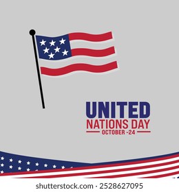 united nation day vector .united nations day banner , shape ,avatar , design perfect for web design , graphic resources and banners , united nation day design on white background . vector illustration