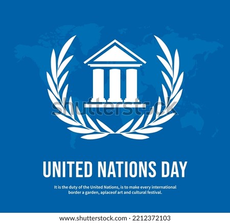 United Nations Day, 24th October, United Nations flag, Vector Design Template, Flag of the United Nations, for background, banner, card, poster, UN flag, October, un day, UN day social media post, UN