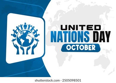 United Nations Day Background Vector Global Peace and International Cooperation Design