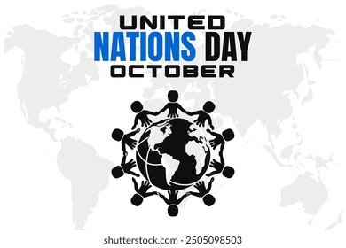 United Nations Day Background Vector Global Peace and International Cooperation Design