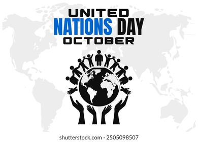 United Nations Day Background Vector Global Peace and International Cooperation Design
