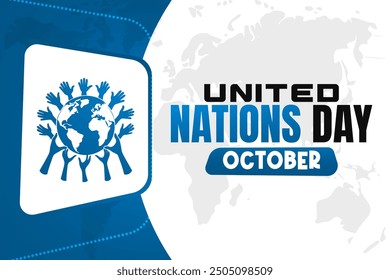 United Nations Day Background Vector Global Peace and International Cooperation Design